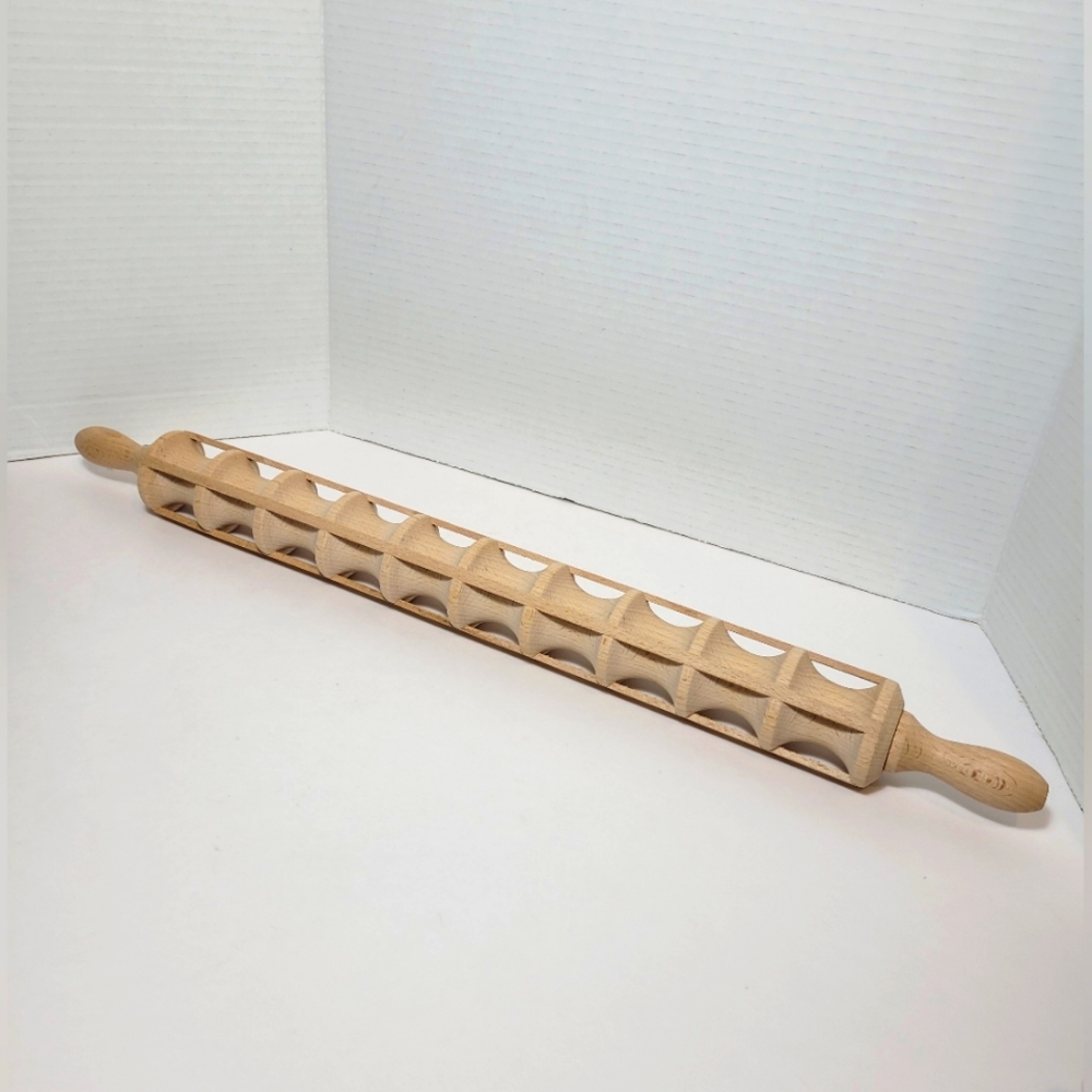Wooden Raviolatore Beechwood Ravioli Rolling Pin Natural Finish  NEW Large 24"
